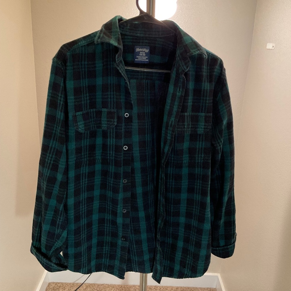 Green Flanne Size Small